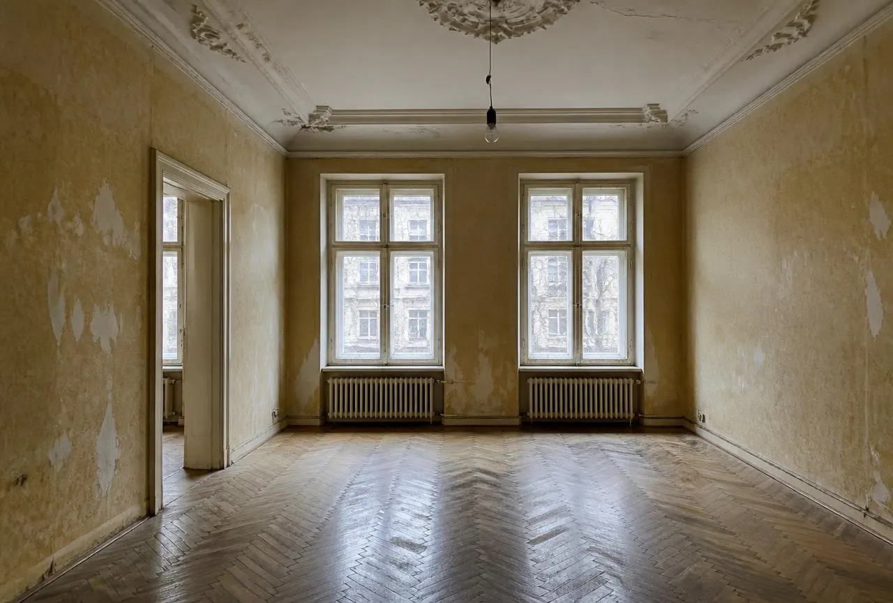 Altbauwohnung in Berlin-Köpenick vor und nach der Sanierung – vorher